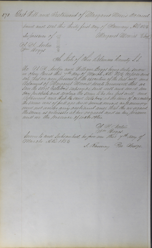 Delaware County Ohio Will Records Vol. 3 1850-1859 (p. 330)