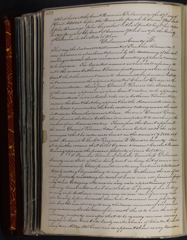 Delaware County Ohio Will Records Vol. 2 1835-1850 (p. 197)