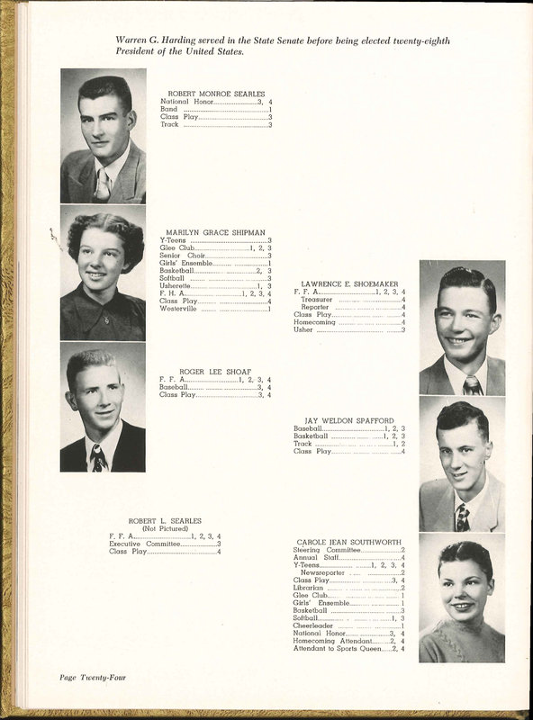 Big Walnut High School Yearbook. 1953: The Flame (p. 23)