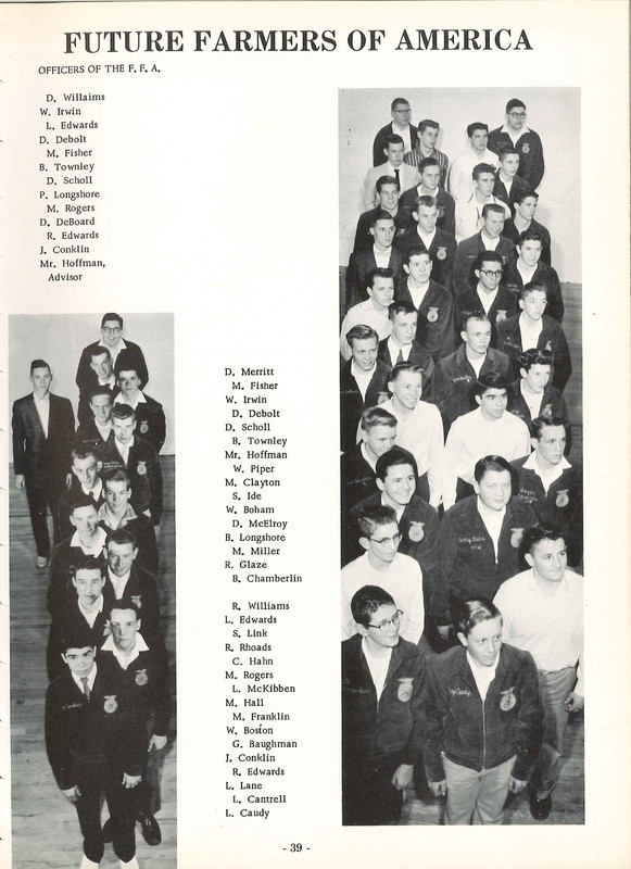 Big Walnut High School Yearbook. 1958: The Flame (42)