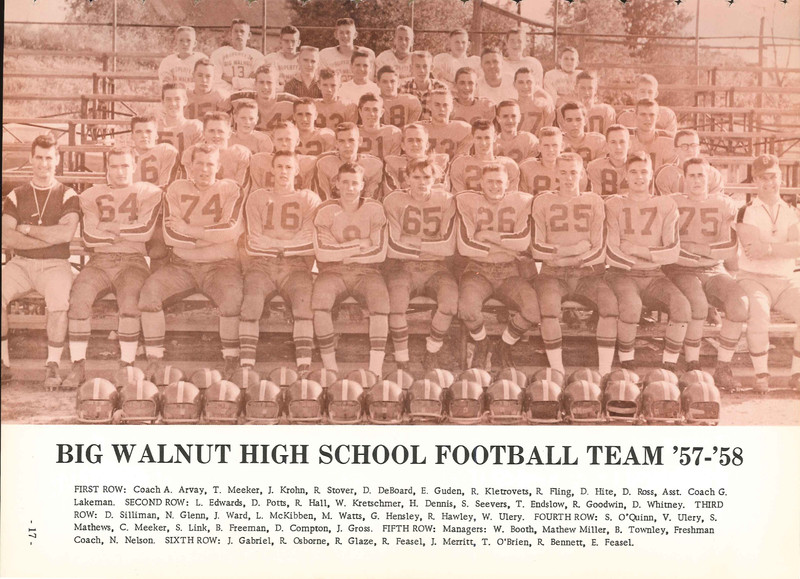 Big Walnut High School Yearbook. 1958: The Flame (20)