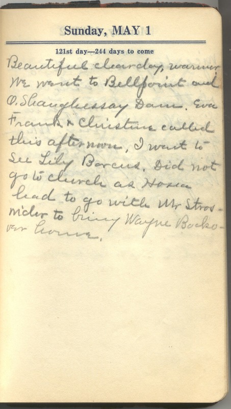 Roberta Hopkins' Diary 1927 (p. 127)