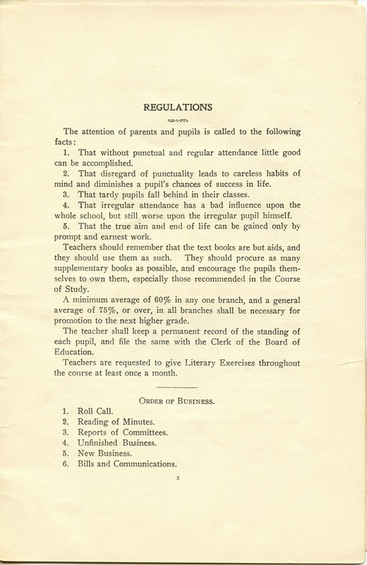 Course of Study Rules and Regulations of Thompson Township Delaware County, Ohio Public Schools (p. 5)