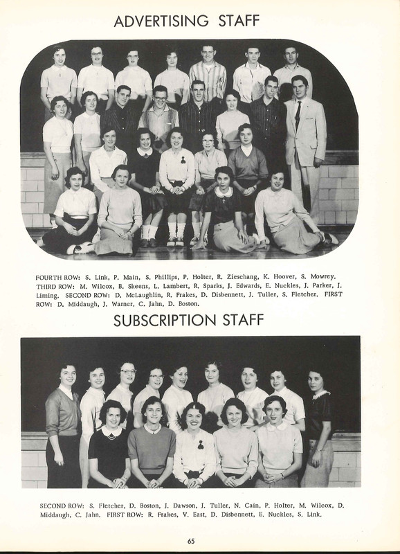 Big Walnut High School Yearbook. 1957: The Flame  (68)