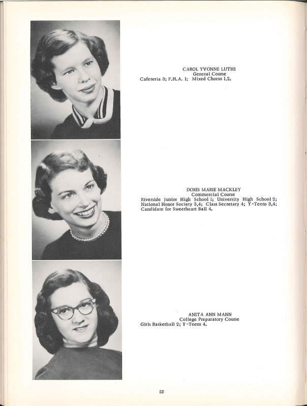 Big Walnut High School Yearbook. 1954: The Flame (p. 53)