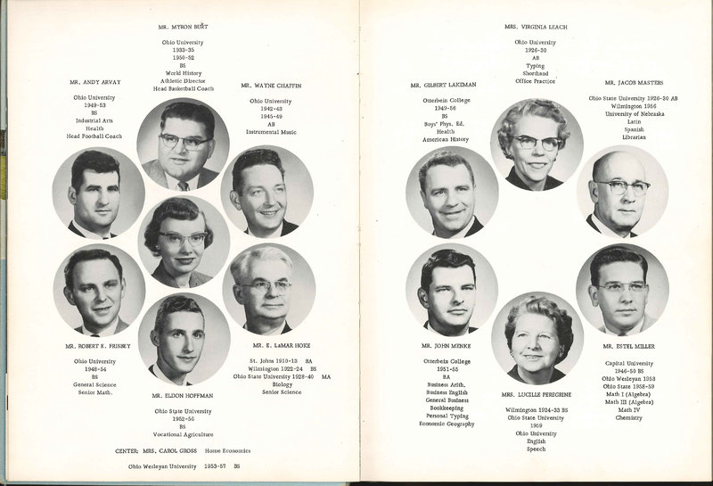 Big Walnut High School Yearbook. 1961: The Flame (p. 8)