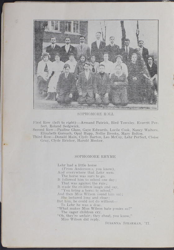 Annual of the Sunbury High School, Sunbury, Ohio. 1915 (p. 14)