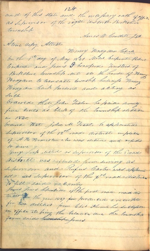 Record Book of Berkshire Township No. 2 1807-1843 (p. 138)