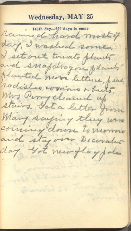 Roberta Hopkins' Diary 1927 (p. 151)