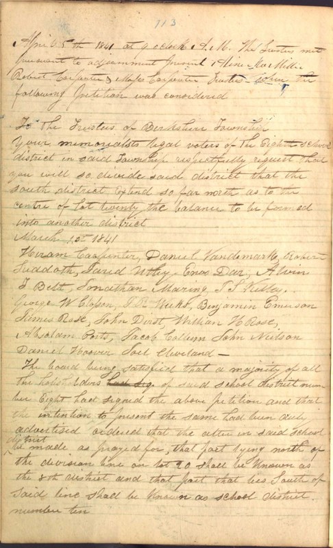 Record Book of Berkshire Township No. 2 1807-1843 (p. 126)