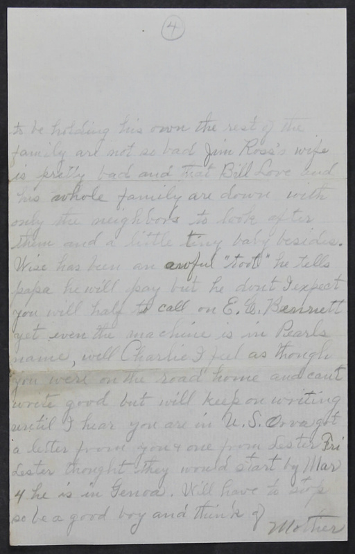 Charlie C. Bricker World War I Letters (p. 153)