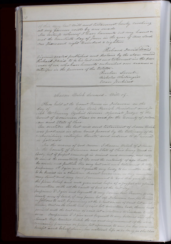 Delaware County Ohio Will Records Vol. 1 1812-1835 (p. 42)