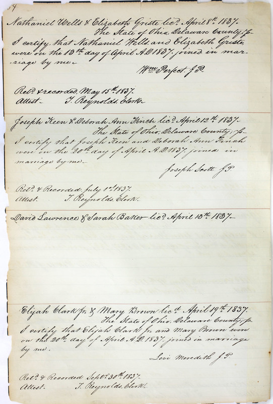 Marriage Records Vol.1 1835-1845 (p. 88)