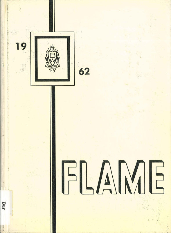 Big Walnut High School Yearbook. 1962: The Flame (1)