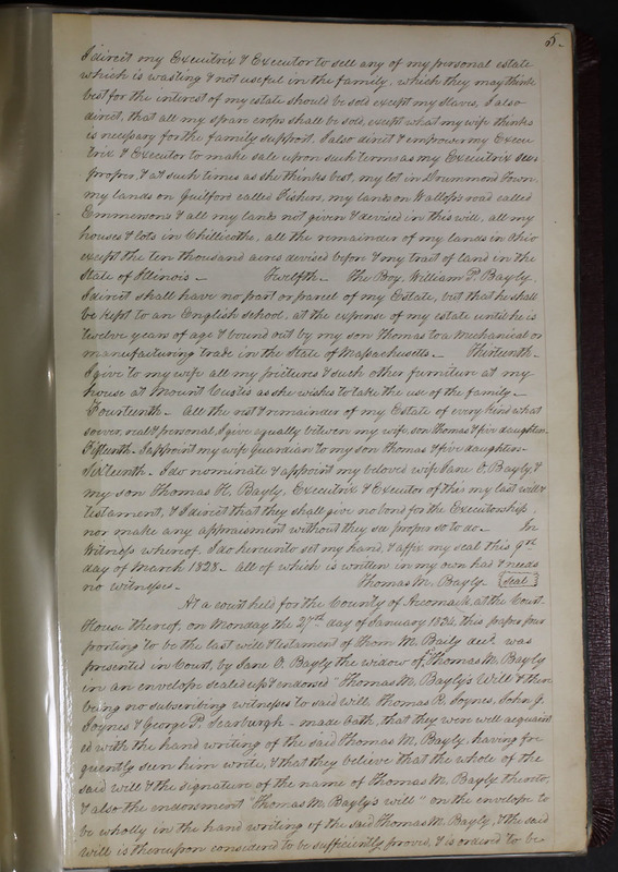 Delaware County Ohio Will Records Vol. 2 1835-1850 (p. 50)