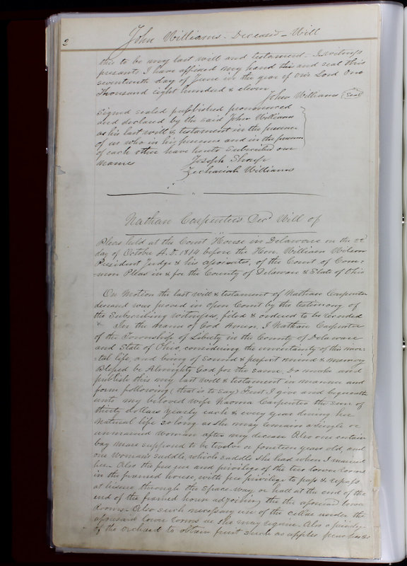 Delaware County Ohio Will Records Vol. 1 1812-1835 (p. 34)