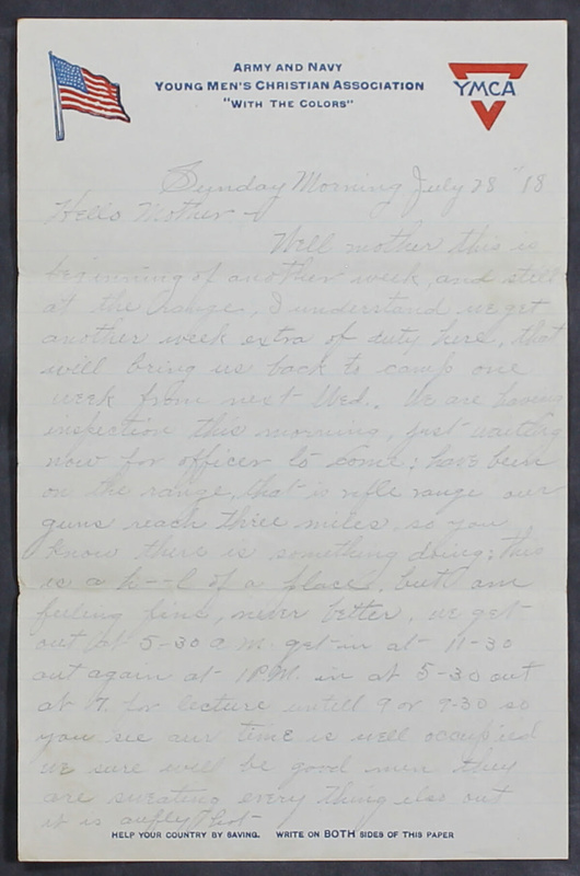 Charlie C. Bricker World War I Letters (p. 24)