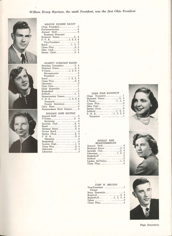 Big Walnut High School Yearbook. 1953: The Flame (p. 16)