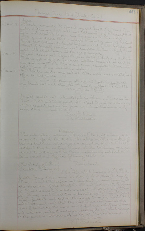 Delaware County Ohio Will Records Vol. 8 1887-1890 (p. 513)