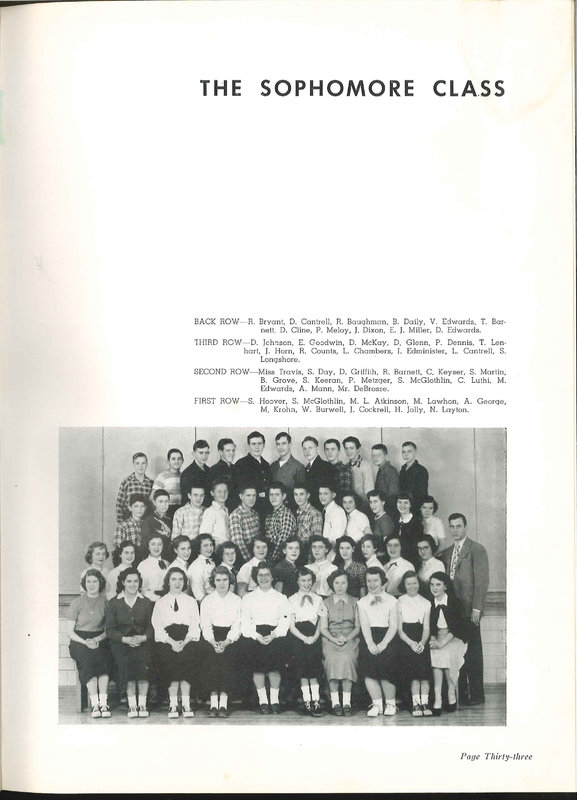 Big Walnut High School Yearbook. 1952: The Flame (p. 36)