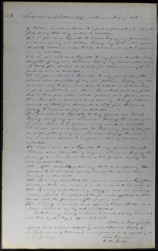 Delaware County Ohio Will Records Vol. 3 1850-1859 (p. 467)