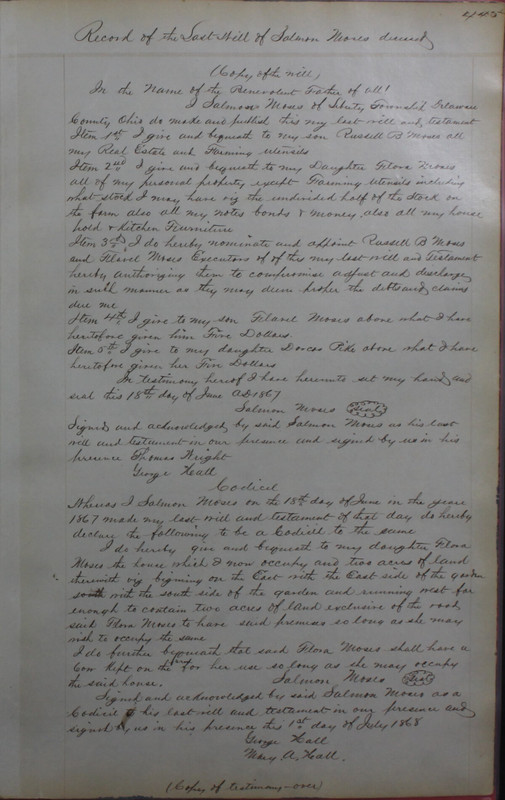 Delaware County Ohio Will Records Vol. 4 1859-1869 (p. 477)