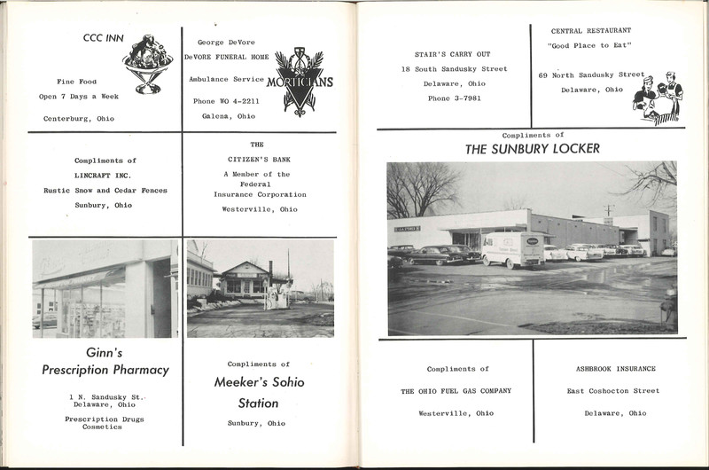 Big Walnut High School Yearbook. 1959: The Flame (60)