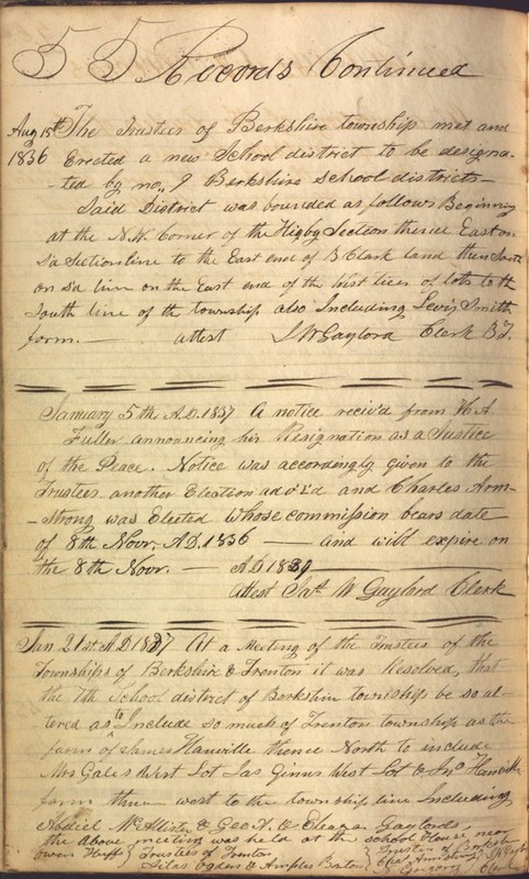 Record Book of Berkshire Township No. 2 1807-1843 (p. 68)