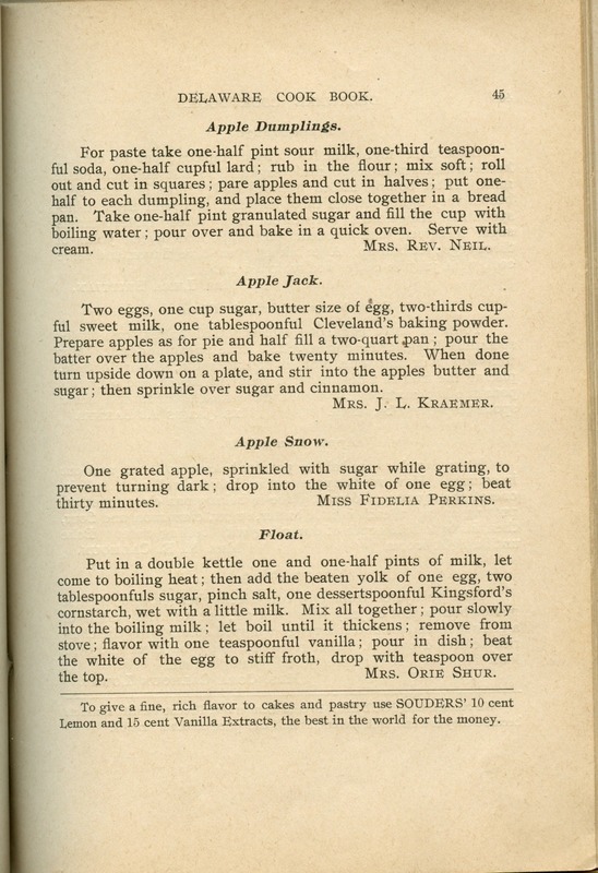 Delaware Cook Book (p. 50)