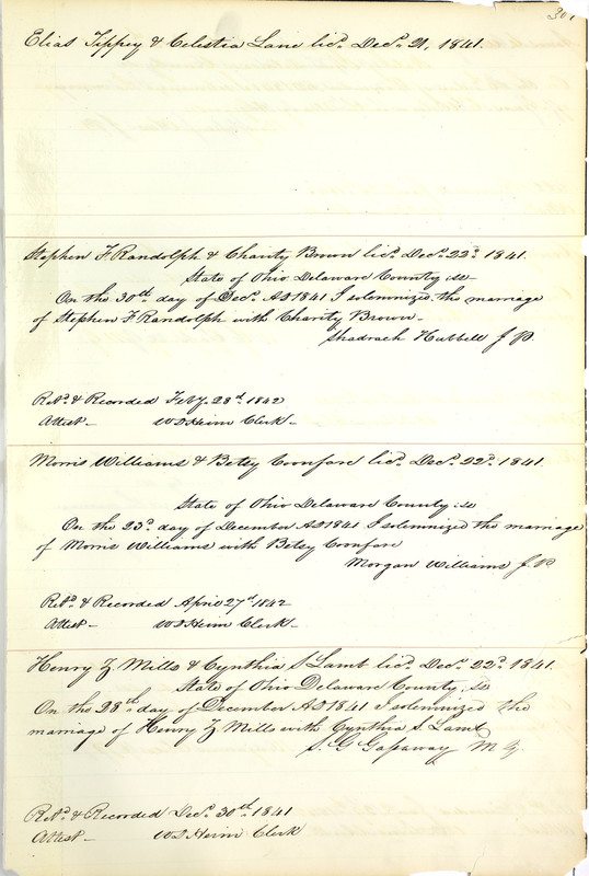 Marriage Records Vol.1 1835-1845 (p. 313)