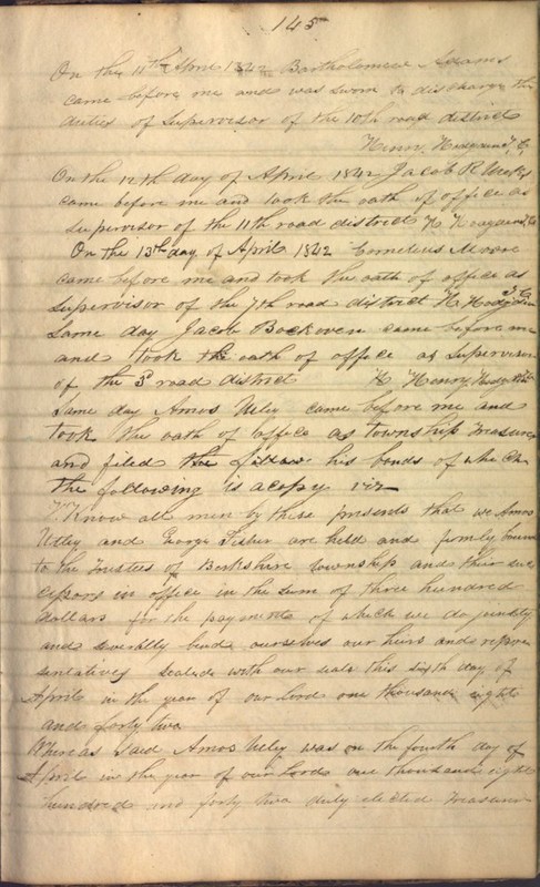 Record Book of Berkshire Township No. 2 1807-1843 (p. 159)