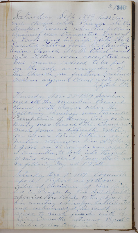 Sessional Records of the 1st Presbyterian Church of Trenton Delaware County Ohio 1873-1937 (p. 31)