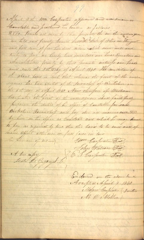 Record Book of Berkshire Township No. 2 1807-1843 (p. 112)