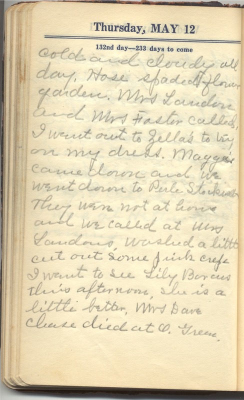 Roberta Hopkins' Diary 1927 (p. 138)