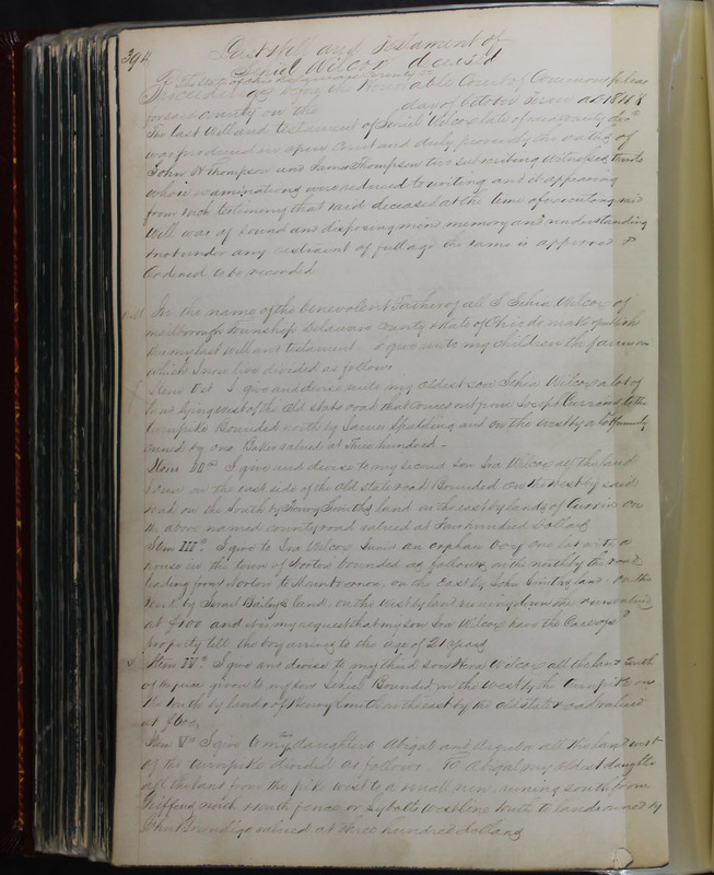 Delaware County Ohio Will Records Vol. 2 1835-1850 (p. 437)