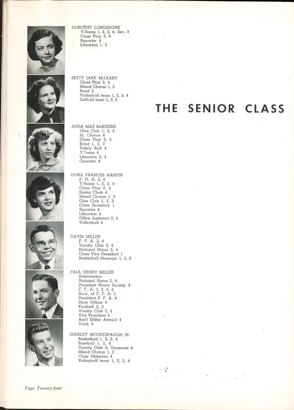 Big Walnut High School Yearbook. 1952: The Flame (p. 27)