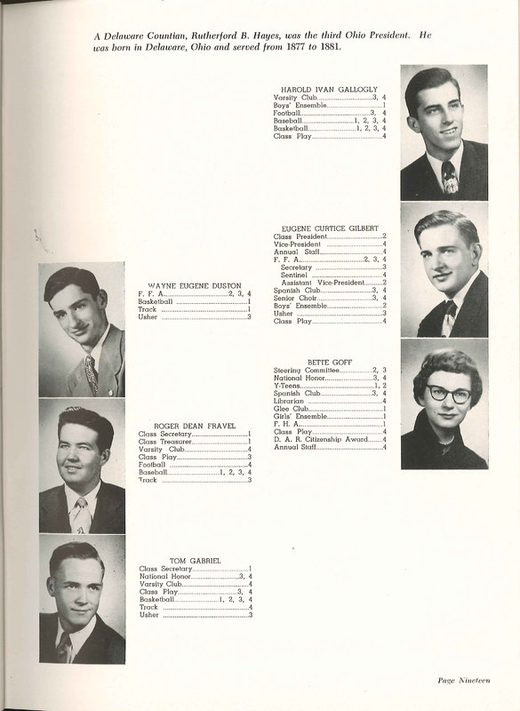 Big Walnut High School Yearbook. 1953: The Flame (p. 18)