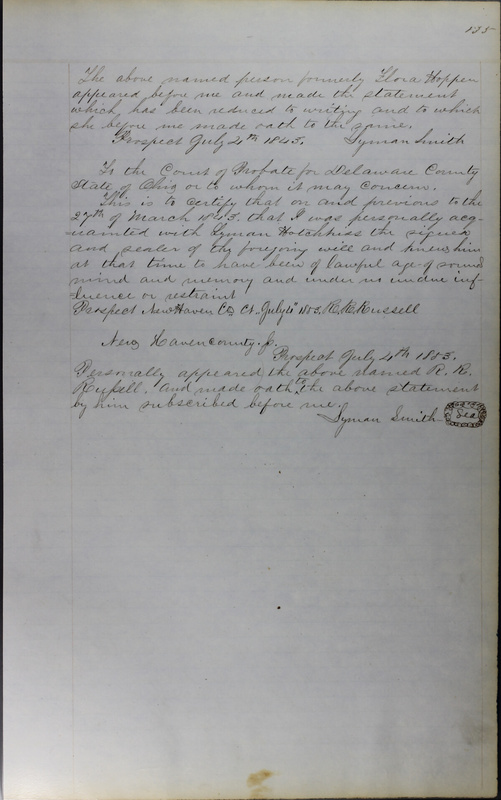 Delaware County Ohio Will Records Vol. 3 1850-1859 (p. 187)