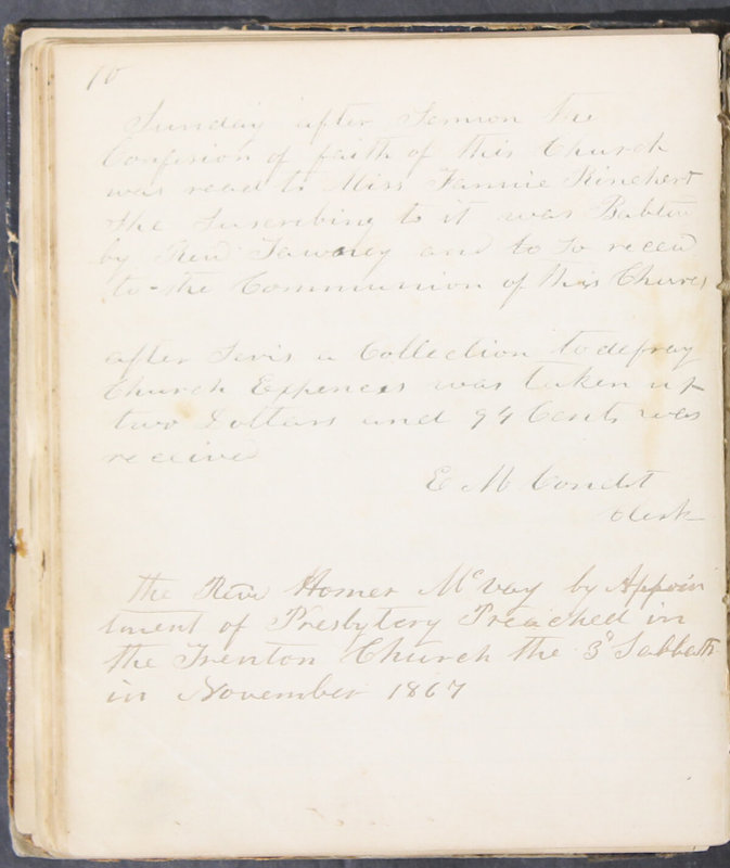 Sessional Records of the 1st Presbyterian Church of Trenton, Delaware Co., Ohio, 1831 (p. 76)