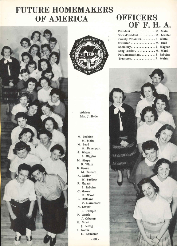 Big Walnut High School Yearbook. 1958: The Flame (41)