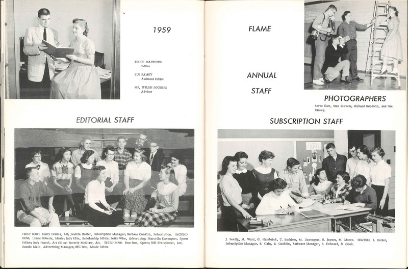 Big Walnut High School Yearbook. 1959: The Flame (38)