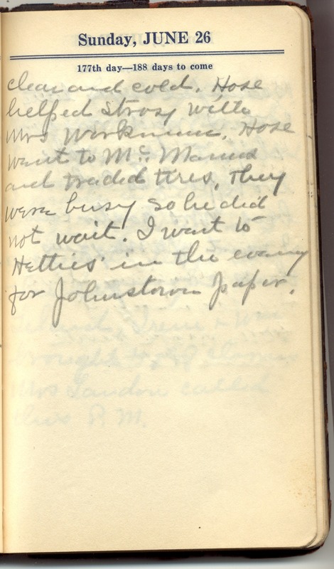 Roberta Hopkins' Diary 1927 (p. 183)