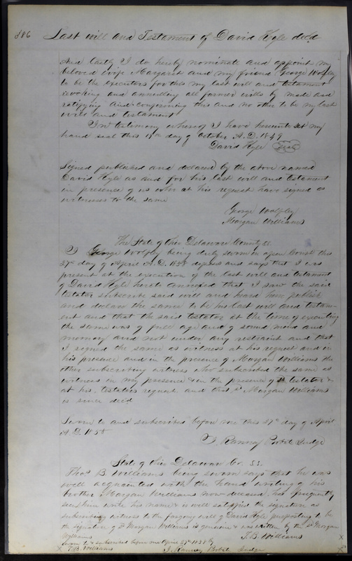 Delaware County Ohio Will Records Vol. 3 1850-1859 (p. 437)