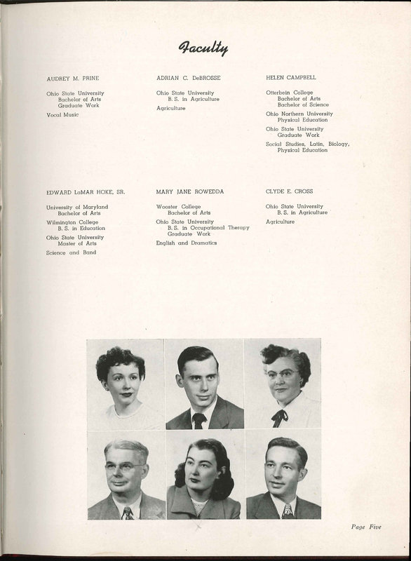 Big Walnut High School Yearbook. 1951: The Flame (10)