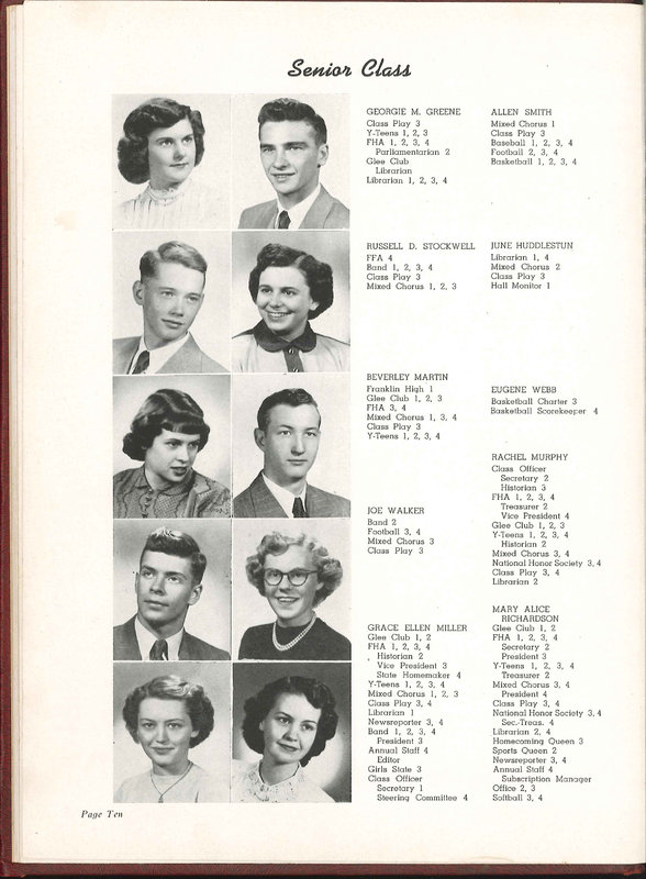 Big Walnut High School Yearbook. 1951: The Flame (15)