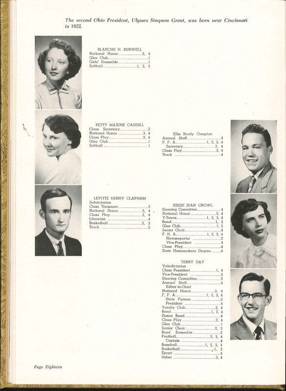 Big Walnut High School Yearbook. 1953: The Flame (p. 17)