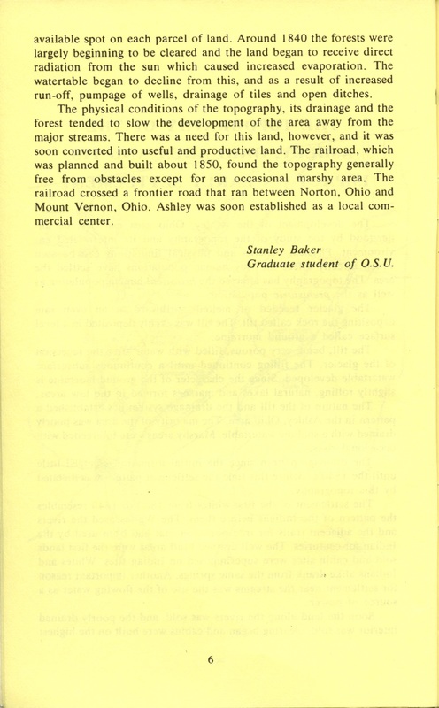 Our Frontier 1800-1860 and the Birth of Our Town of Ashley 1849 (p. 7)