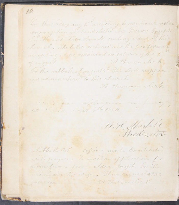 Sessional Records of the 1st Presbyterian Church of Trenton, Delaware Co., Ohio, 1831 (p. 16)