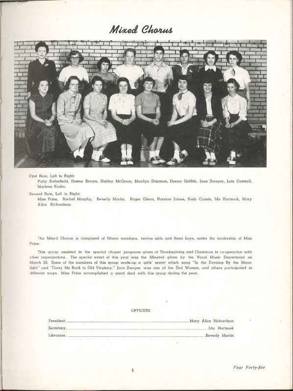 Big Walnut High School Yearbook. 1951: The Flame (50)