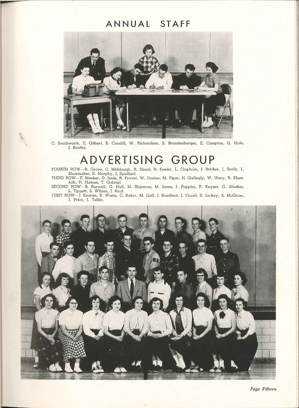 Big Walnut High School Yearbook. 1953: The Flame (p. 14)